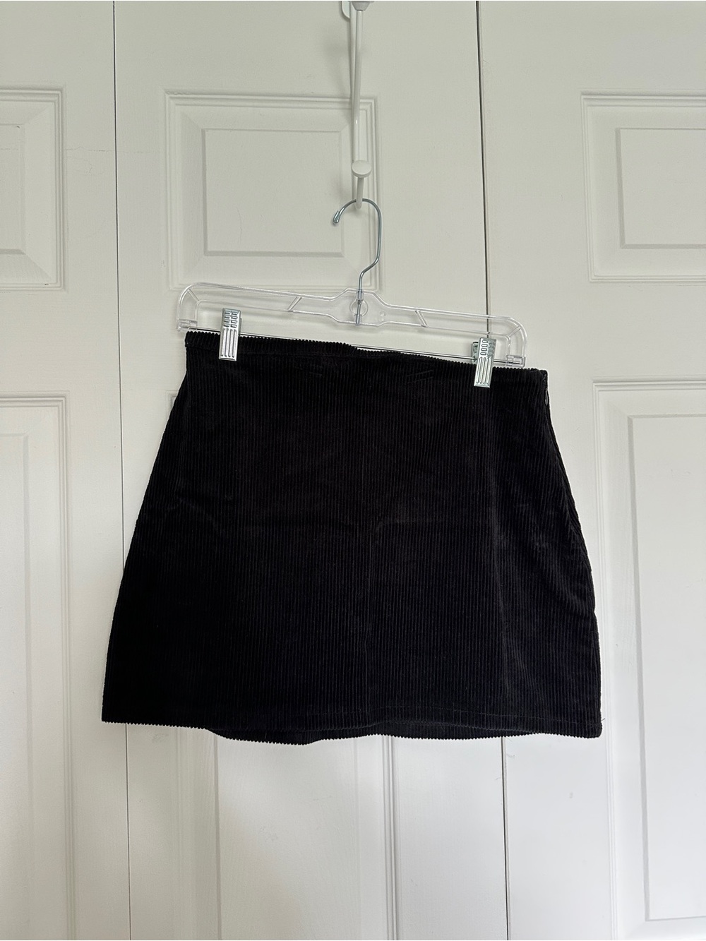 Forever 21 Black Corduroy A-Line Mini Skirt